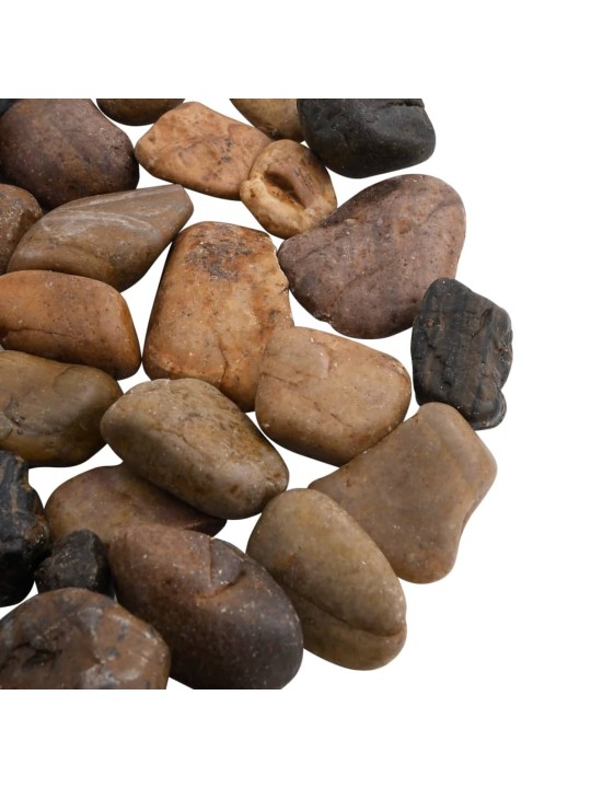 Pulēti oļi, 10 kg, krāsaini, 2-5 cm
