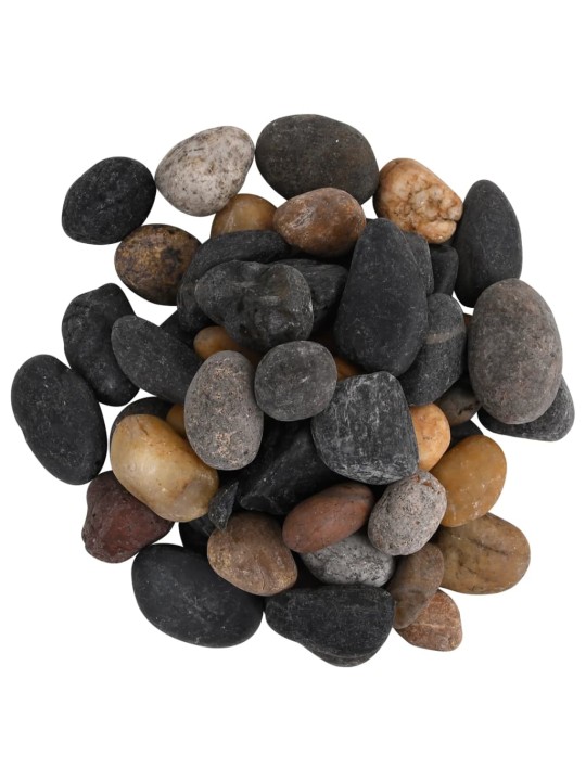 Pulēti oļi, 10 kg, krāsaini, 5-8 cm