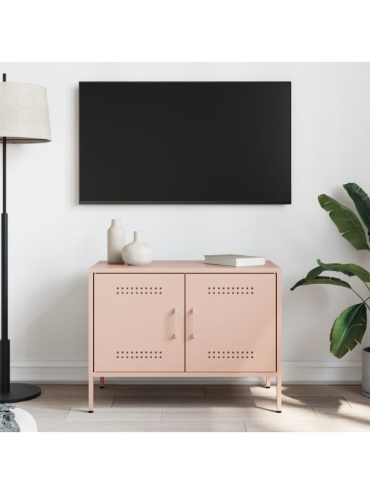 Tv skapītis, rozā, 68x39x50,5 cm, tērauds