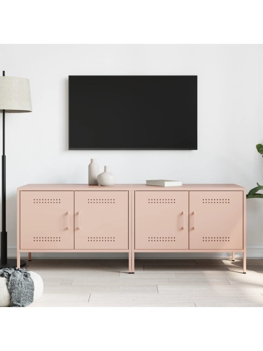 Tv skapīši, 2 gab., rozā, 68x39x50,5 cm, tērauds