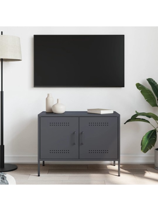 Tv skapītis, antracītpelēks, 68x39x50,5 cm, tērauds