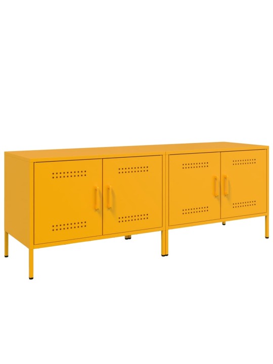 Tv skapīši, 2 gab., 68x39x50,5 cm, tērauds, sinepju dzelteni