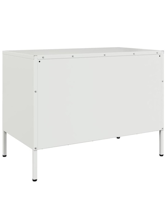 Tv skapītis, balts, 68x39x50,5 cm, tērauds