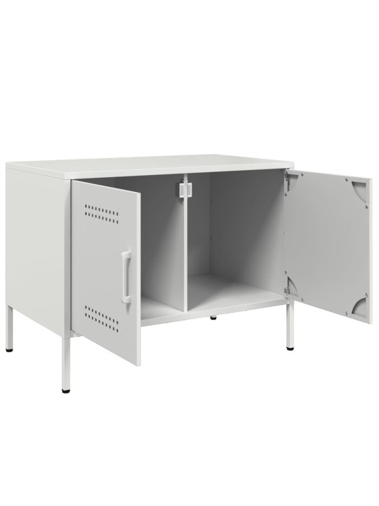 Tv skapītis, balts, 68x39x50,5 cm, tērauds
