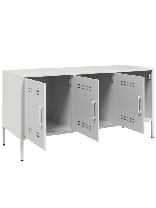 Tv skapītis, 100,5x39x50,5 cm, tērauds, balts