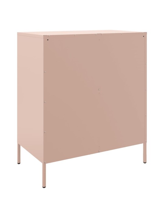 Kumode, rozā, 68x39x79 cm, tērauds