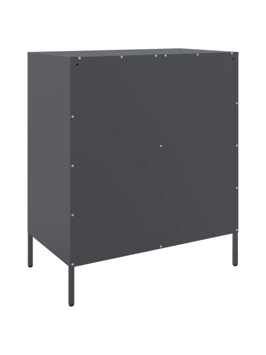 Kumode, antracītpelēka, 68x39x79 cm, tērauds