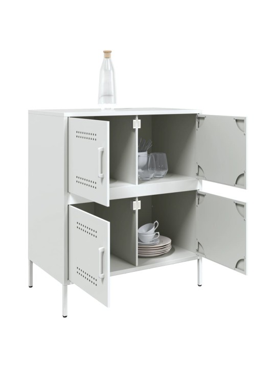 Kumode, balta, 68x39x79 cm, tērauds