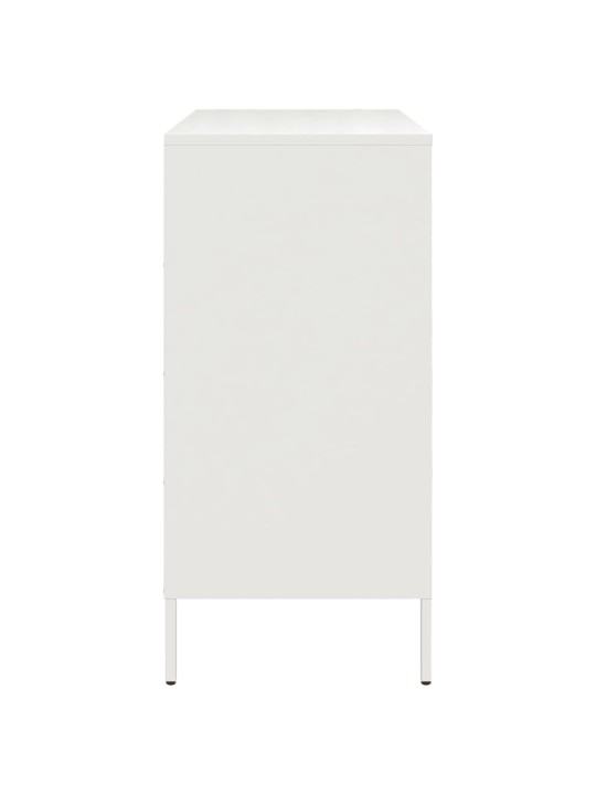 Kumode, balta, 68x39x79 cm, tērauds
