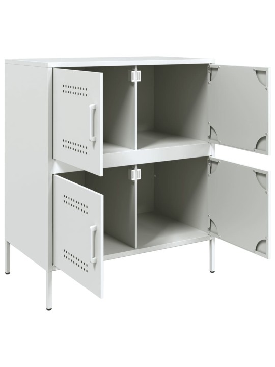 Kumode, balta, 68x39x79 cm, tērauds
