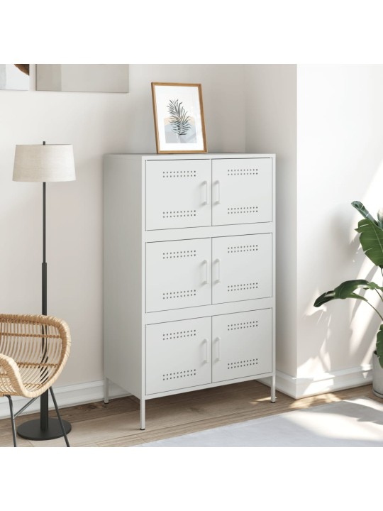 Augstais skapītis, balts, 68x39x113 cm, tērauds