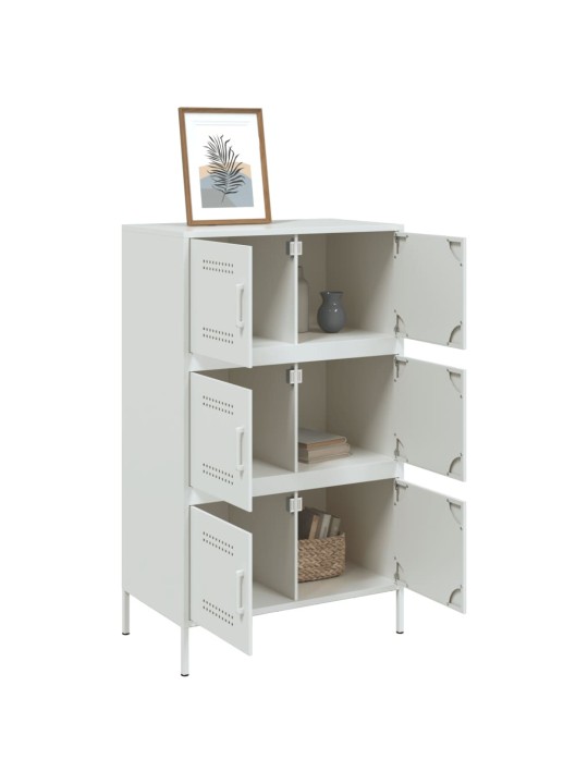 Augstais skapītis, balts, 68x39x113 cm, tērauds