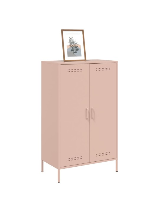 Augstais skapītis, rozā, 68x39x113 cm, tērauds