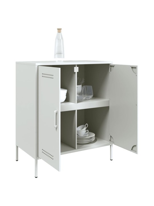 Kumode, balta, 68x39x79 cm, tērauds