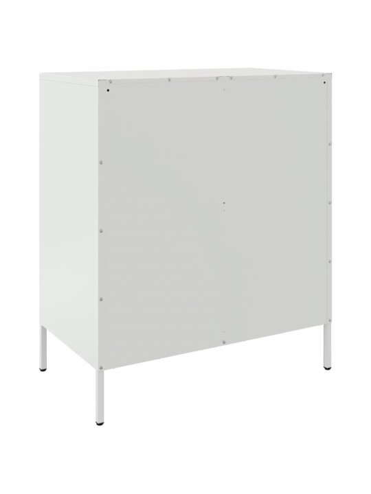 Kumode, balta, 68x39x79 cm, tērauds