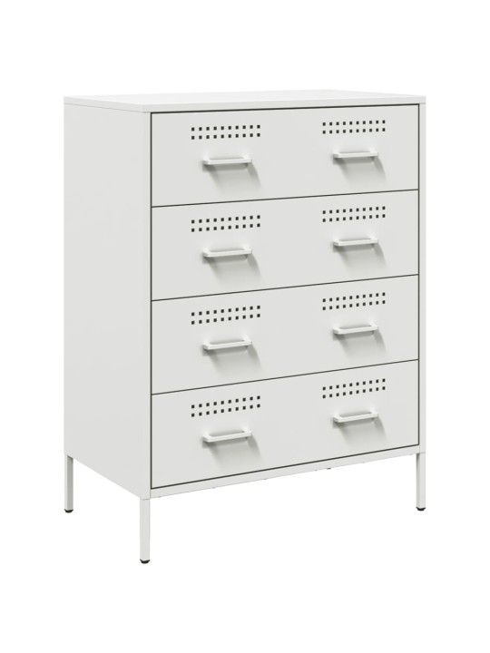 Kumode, balta, 68x39x89 cm, tērauds