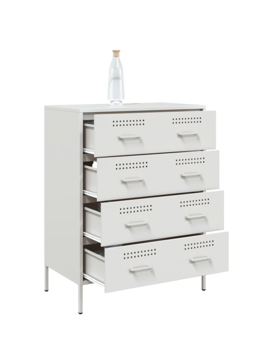 Kumode, balta, 68x39x89 cm, tērauds