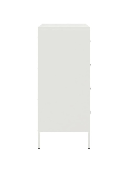 Kumode, balta, 68x39x89 cm, tērauds