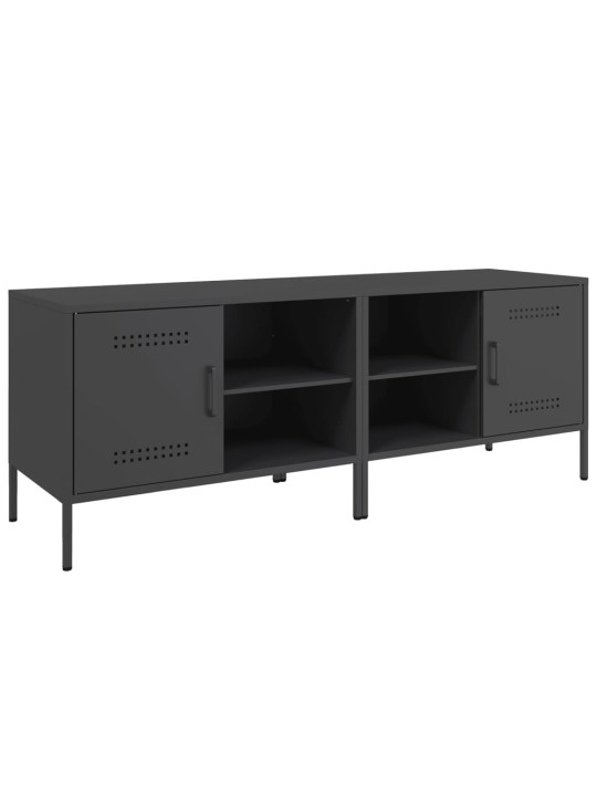 Tv skapīši, 2 gab., melns, 68x39x50,5 cm, tērauds