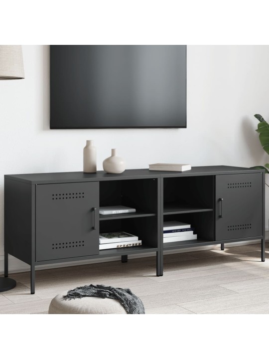 Tv skapīši, 2 gab., melns, 68x39x50,5 cm, tērauds