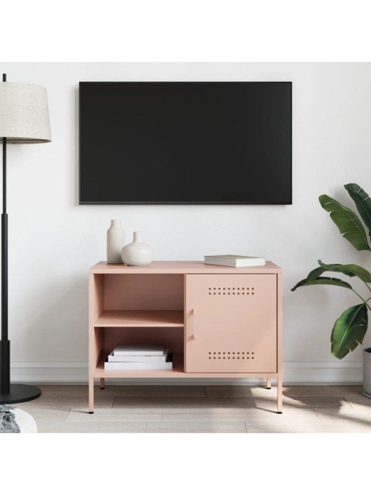 Tv skapītis, rozā, 68x39x50,5 cm, tērauds