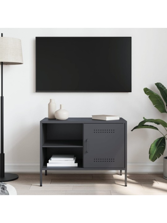 Tv skapītis, antracītpelēks, 68x39x50,5 cm, tērauds