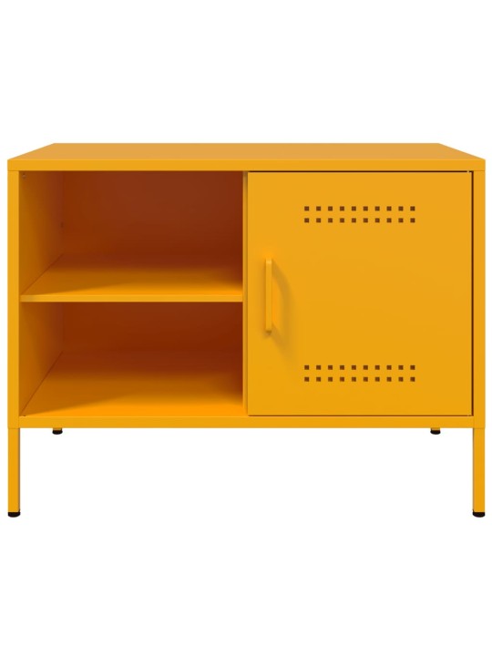 Tv skapītis, 68x39x50,5 cm, tērauds, sinepju dzeltens