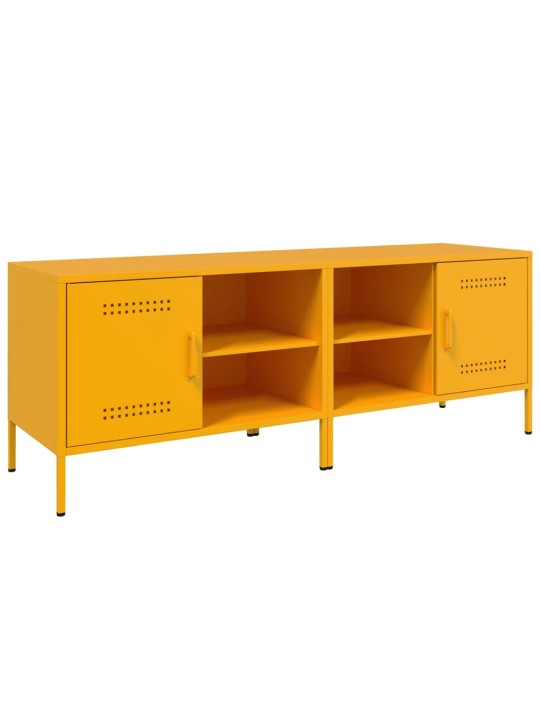 Tv skapīši, 2 gab., 68x39x50,5 cm, tērauds, sinepju dzelteni