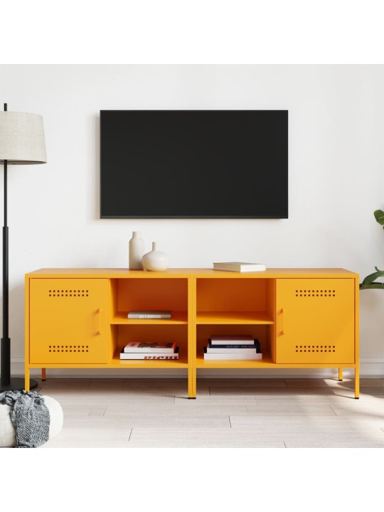 Tv skapīši, 2 gab., 68x39x50,5 cm, tērauds, sinepju dzelteni