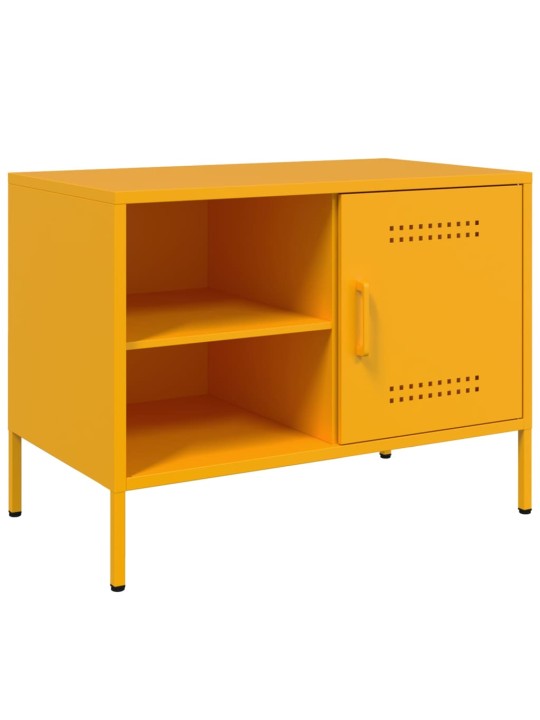 Tv skapīši, 2 gab., 68x39x50,5 cm, tērauds, sinepju dzelteni