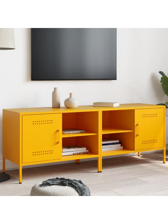 Tv skapīši, 2 gab., 68x39x50,5 cm, tērauds, sinepju dzelteni