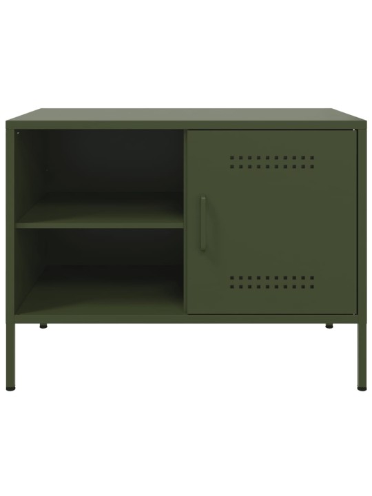 Tv skapītis, 68x39x50,5 cm, tērauds, olīvu zaļš