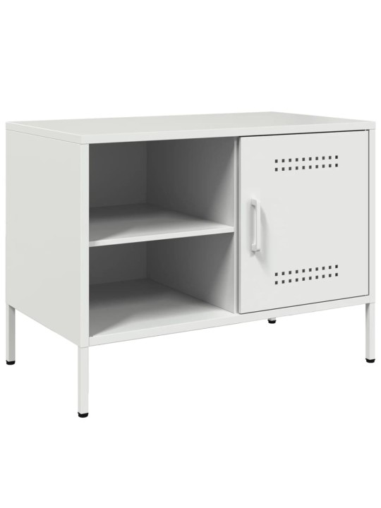 Tv skapītis, balts, 68x39x50,5 cm, tērauds