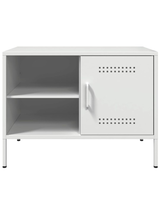 Tv skapītis, balts, 68x39x50,5 cm, tērauds