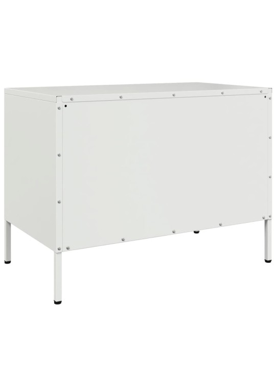 Tv skapītis, balts, 68x39x50,5 cm, tērauds