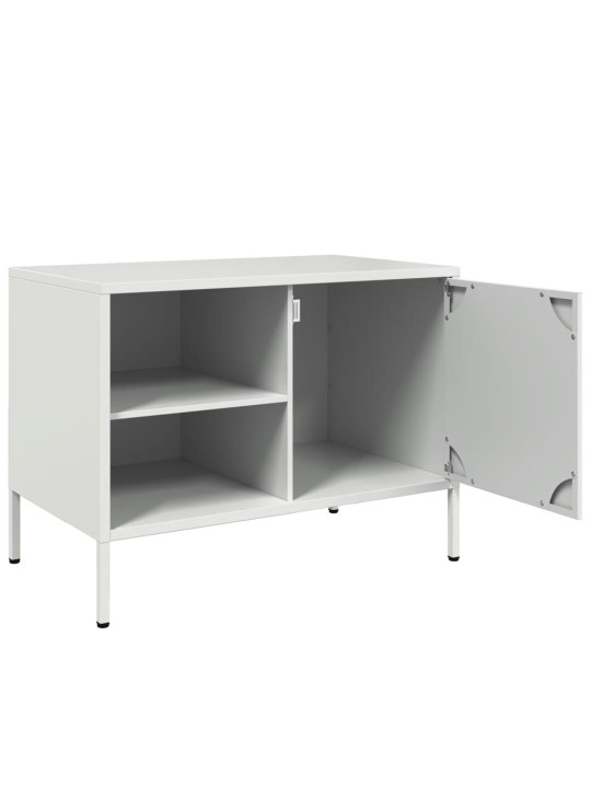 Tv skapītis, balts, 68x39x50,5 cm, tērauds