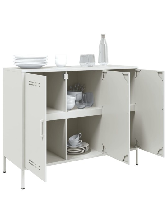 Kumode, balta, 100,5x39x79 cm, tērauds