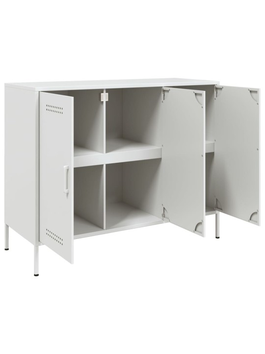 Kumode, balta, 100,5x39x79 cm, tērauds