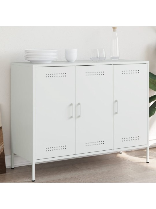 Kumode, balta, 100,5x39x79 cm, tērauds