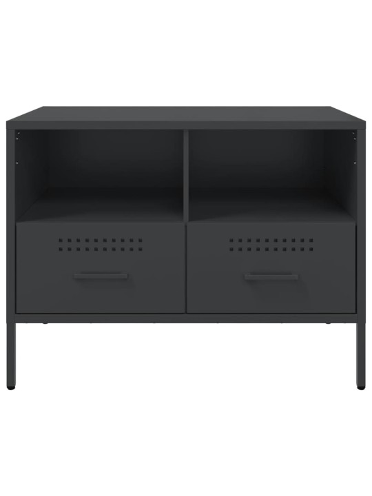Tv skapīši, 2 gab., melns, 68x39x50,5 cm, tērauds