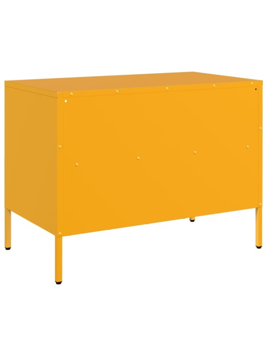 Tv skapītis, 68x39x50,5 cm, tērauds, sinepju dzeltens