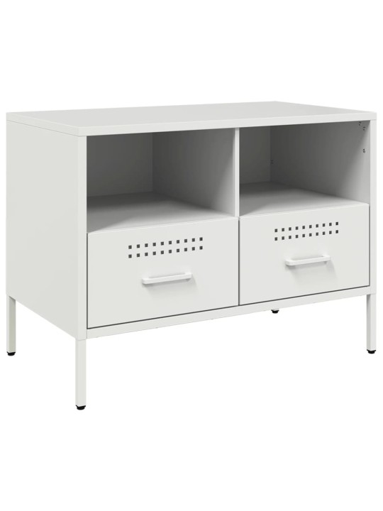 Tv skapītis, balts, 68x39x50,5 cm, tērauds