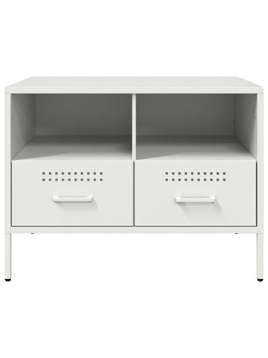 Tv skapītis, balts, 68x39x50,5 cm, tērauds