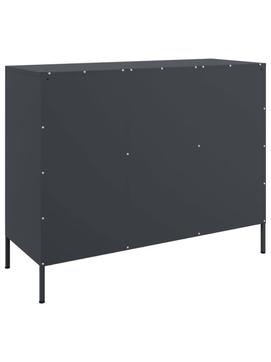 Kumode, antracītpelēka, 100,5x39x79 cm, tērauds