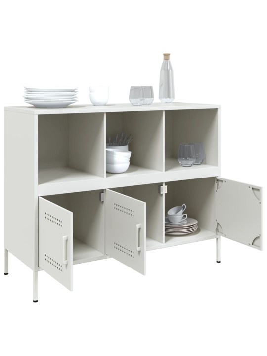 Kumode, balta, 100,5x39x79 cm, tērauds