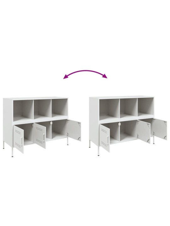 Kumode, balta, 100,5x39x79 cm, tērauds