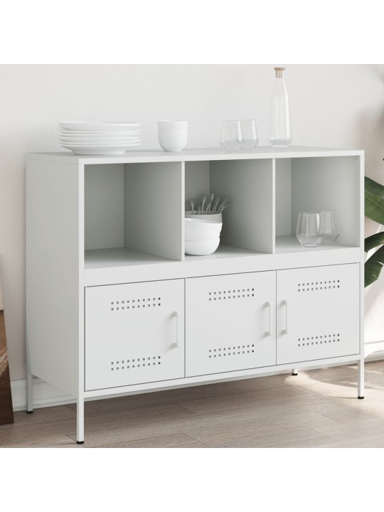 Kumode, balta, 100,5x39x79 cm, tērauds