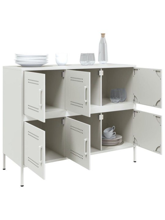 Kumode, balta, 100,5x39x79 cm, tērauds