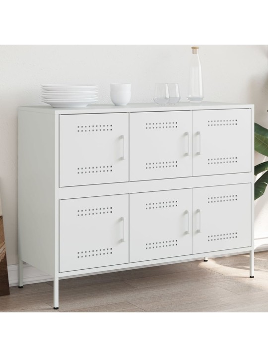 Kumode, balta, 100,5x39x79 cm, tērauds