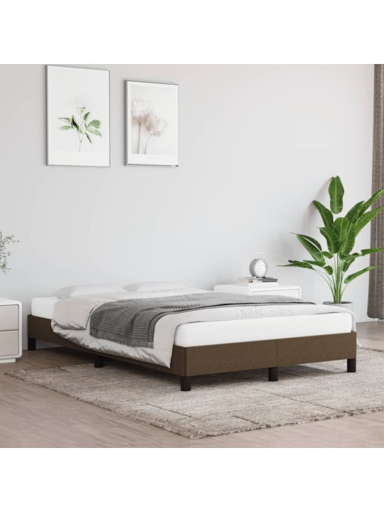 Gultas rāmis bez matrača tumši pelēks 120x190 cm audums